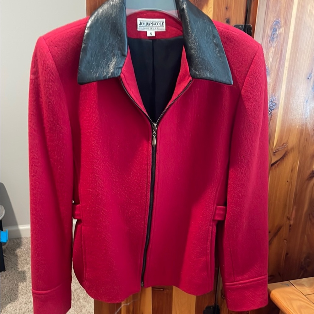 Jordan & Cole Red Vintage Wool Jacket